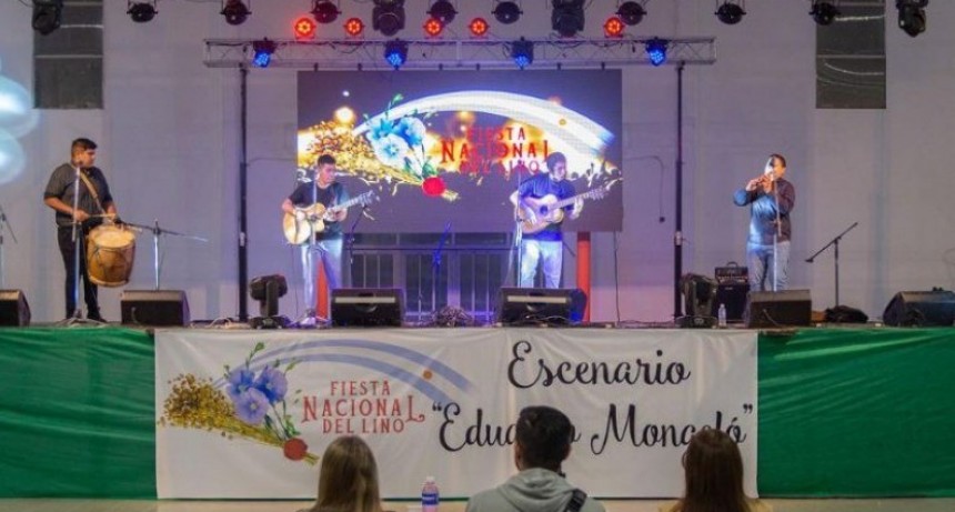 Herederos en el escenario mayor de la Fiesta Nacional del Lino